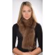Sable fur scarf, brown, for women